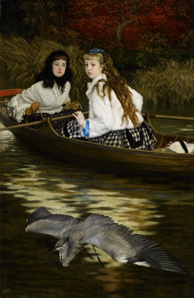 On the Thames, A Heron by James Jacques Joseph Tissot